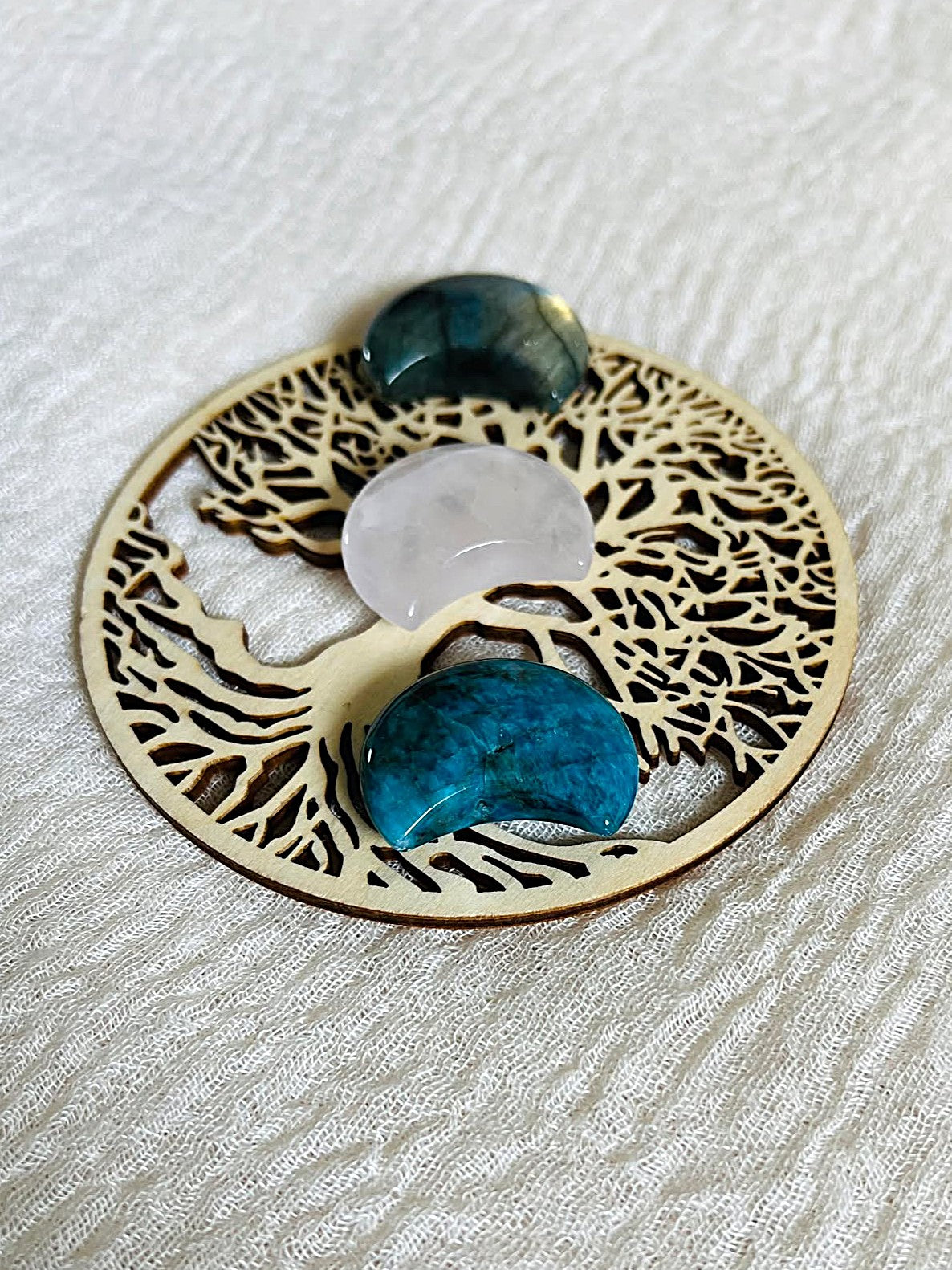 Lune Apatite bleue
