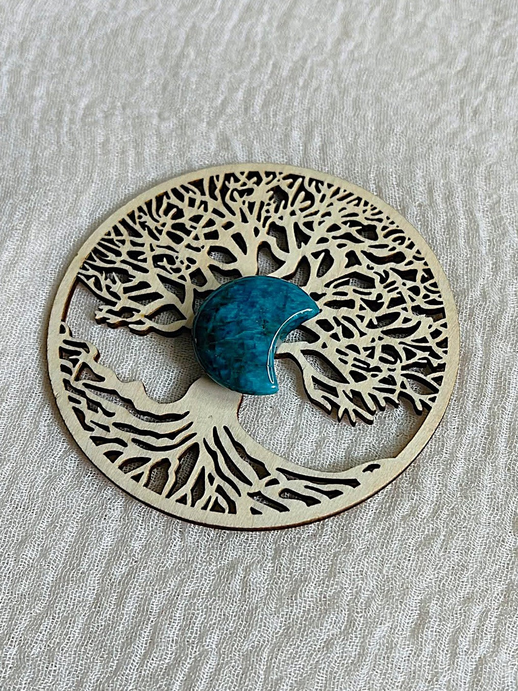 Lune Apatite bleue