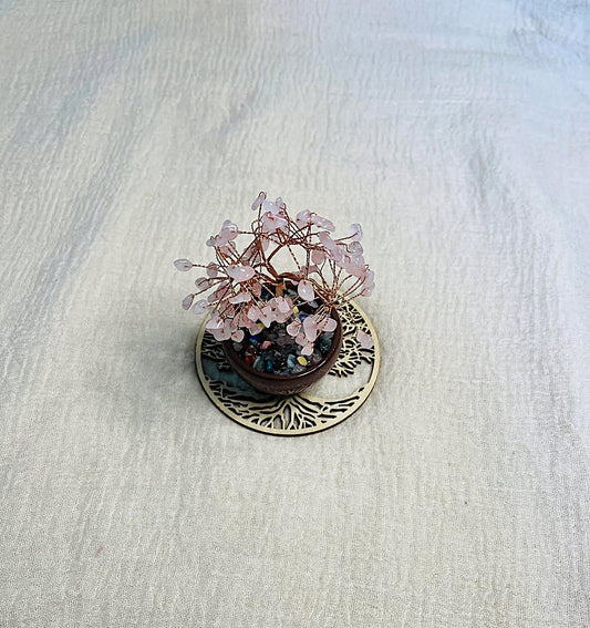 Arbre de vie Quartz rose